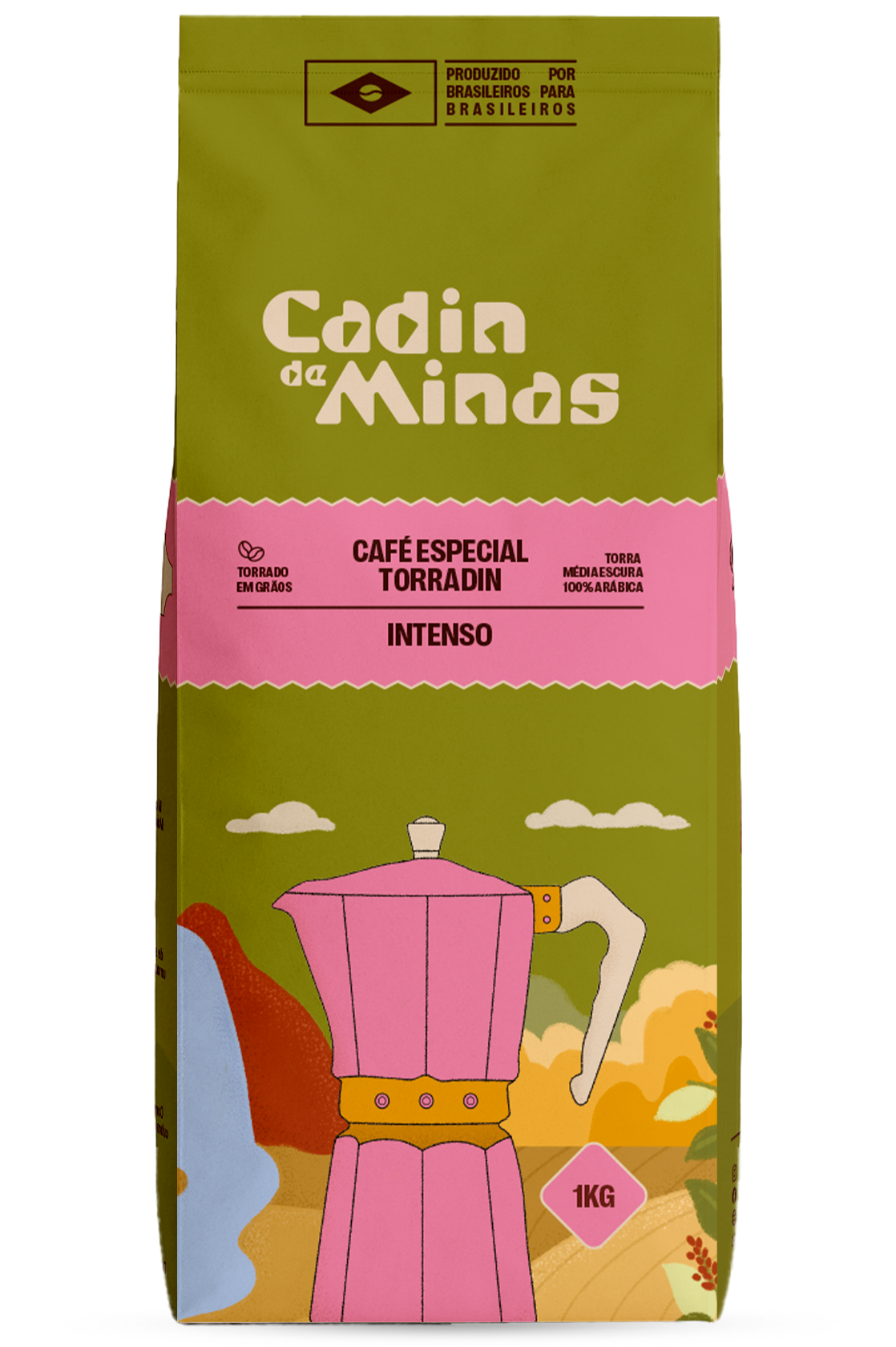 Café Especial Torrado Cadin de Minas 1kg Torradin Grãos