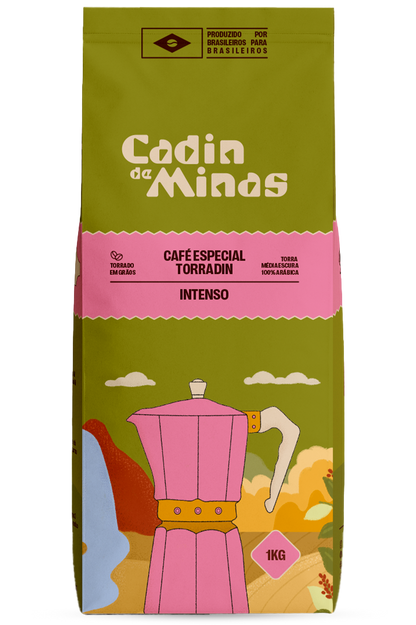 Café Especial Torrado Cadin de Minas 1kg Torradin Grãos