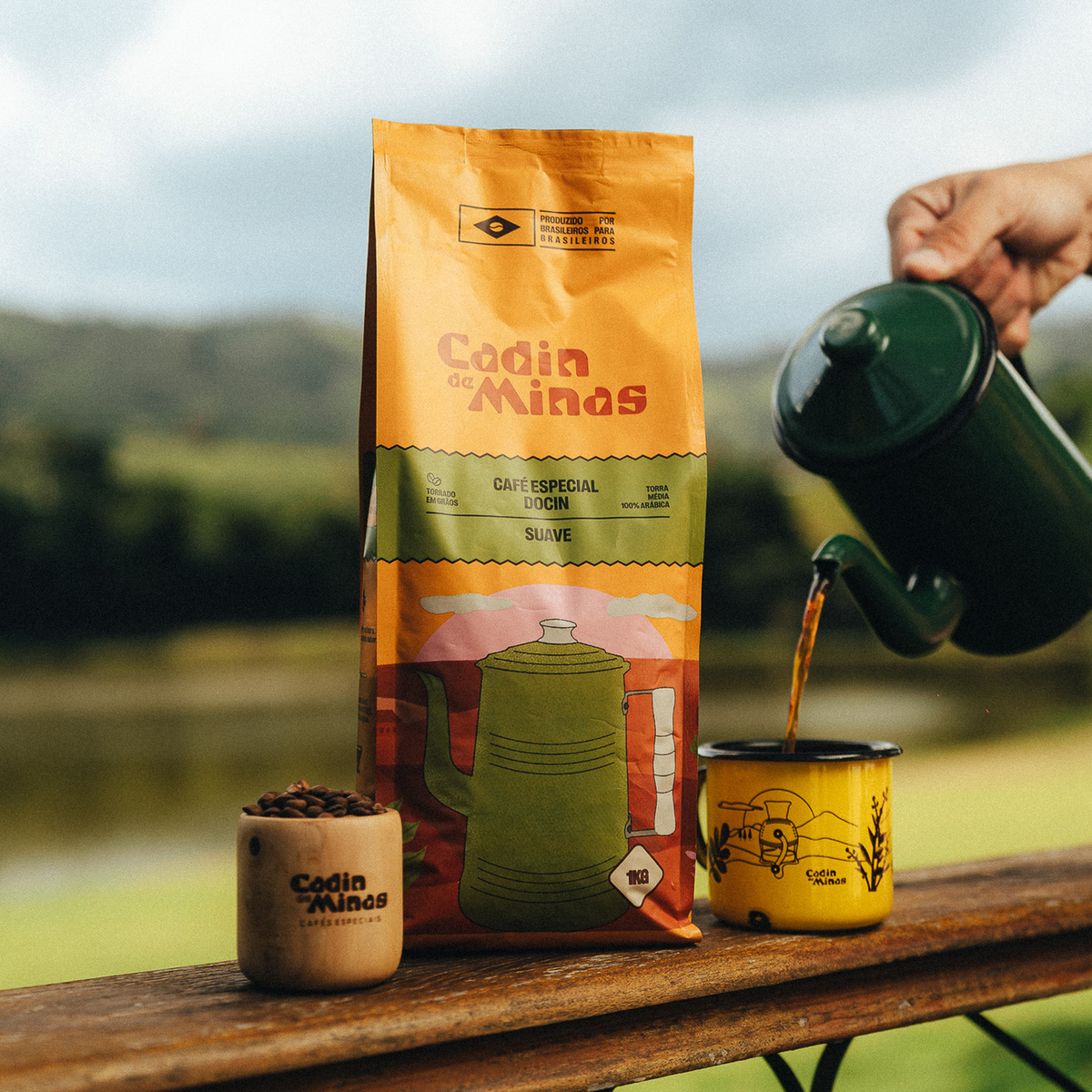 Café Especial Torrado Cadin de Minas 1kg Docin Grãos