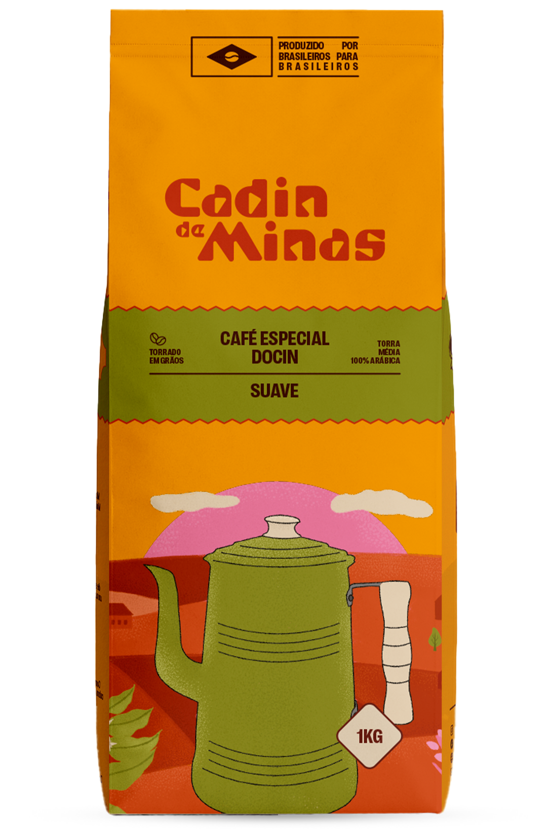Café Especial Torrado Cadin de Minas 1kg Docin Grãos